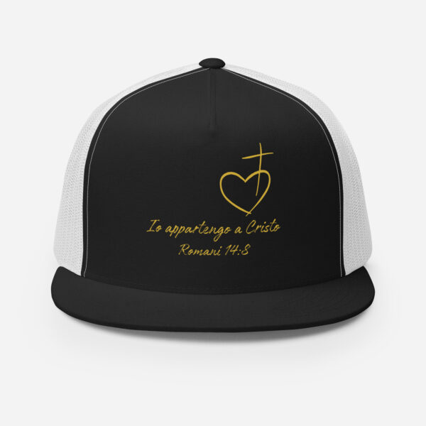 Io appartengo a Cristo Motiv Herz Kreuz | Cap
