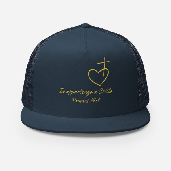 Io appartengo a Cristo Motiv Herz Kreuz | Cap – Bild 3