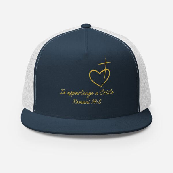 Io appartengo a Cristo Motiv Herz Kreuz | Cap – Bild 4