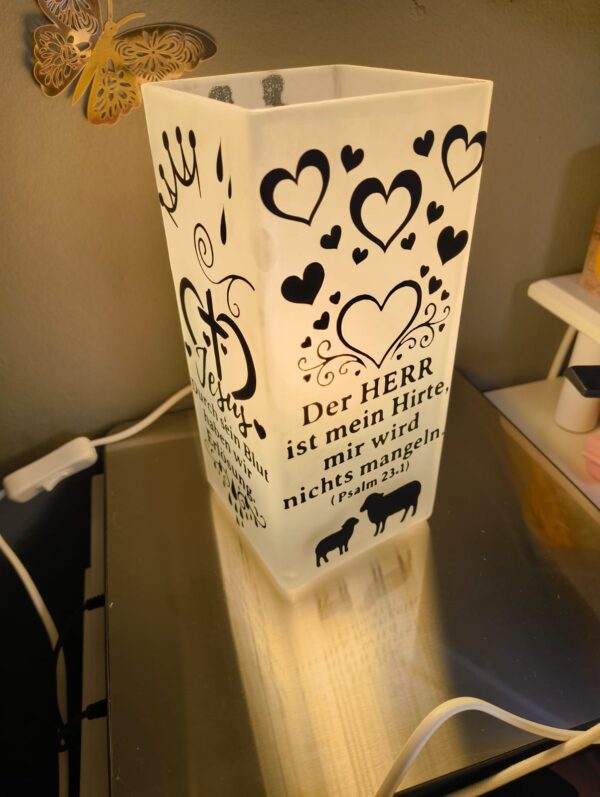 Personalisierte Botschafts-Lampe