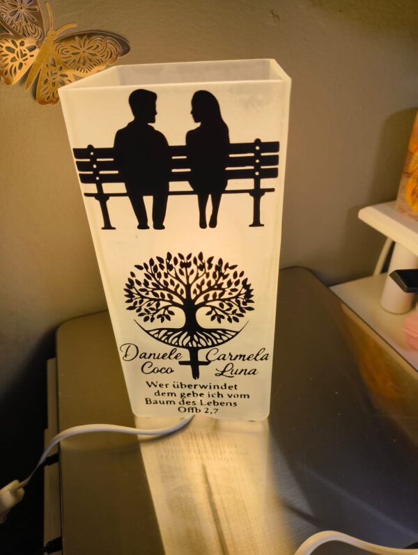 Personalisierte Botschafts-Lampe – Bild 4