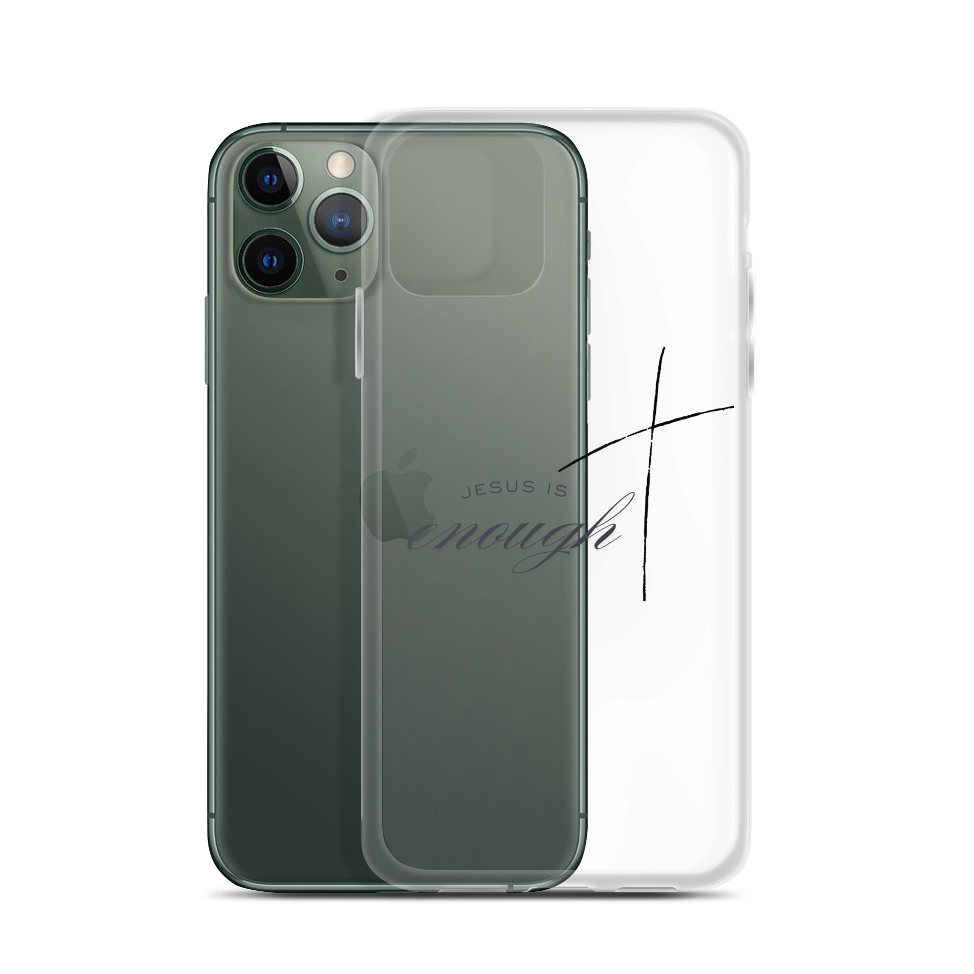 Jesus is enough - Transparente iPhone-Hülle – Bild 4