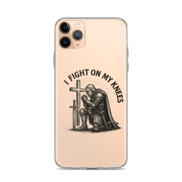 I Fight On My Knees | Transparente iPhone-Hülle – Bild 3