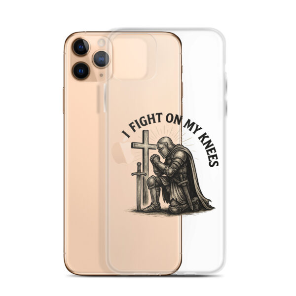 I Fight On My Knees | Transparente iPhone-Hülle – Bild 2