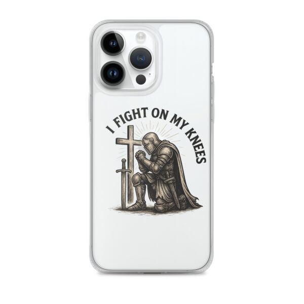 I Fight On My Knees | Transparente iPhone-Hülle – Bild 25