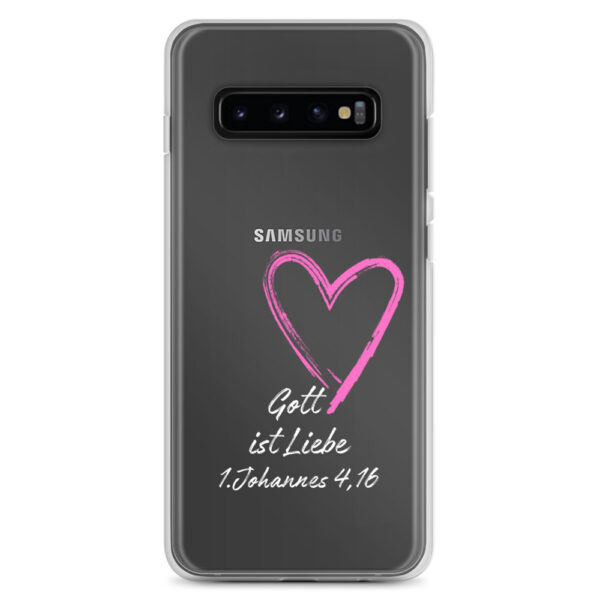 Gott ist Liebe Motiv 3 | Transparente Samsung-Handyhülle – Bild 4