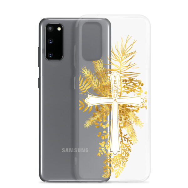 Yeshua – Golden Cross Edition | Transparente Samsung-Handyhülle – Bild 11
