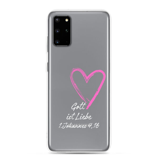 Gott ist Liebe Motiv 3 | Transparente Samsung-Handyhülle – Bild 8