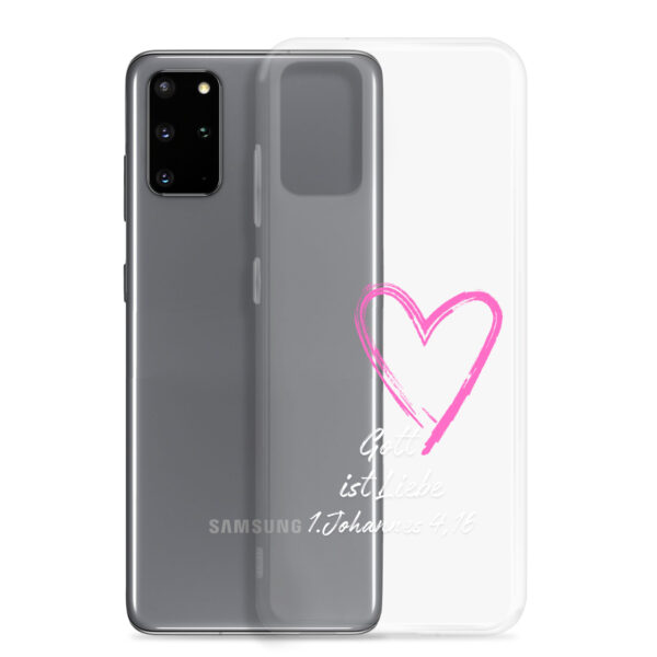 Gott ist Liebe Motiv 3 | Transparente Samsung-Handyhülle – Bild 9