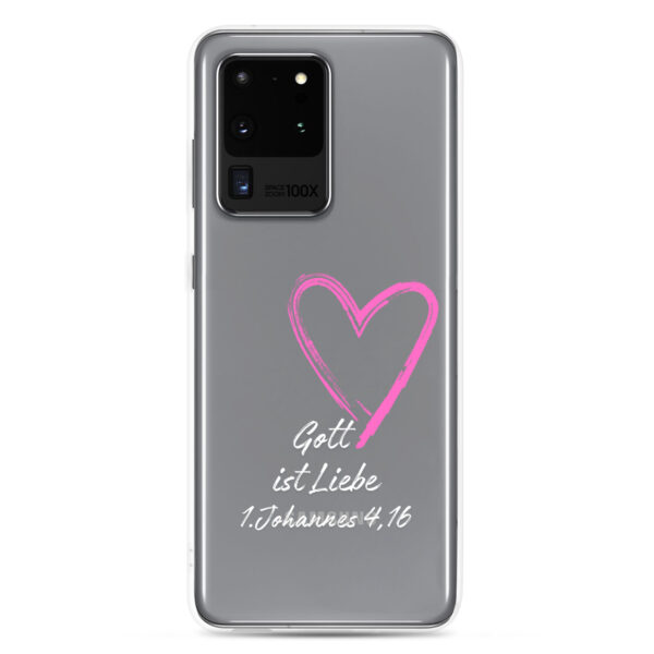 Gott ist Liebe Motiv 3 | Transparente Samsung-Handyhülle – Bild 10