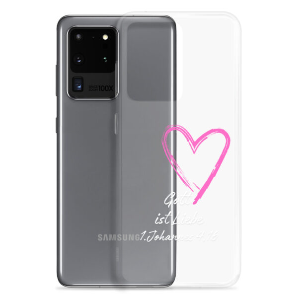 Gott ist Liebe Motiv 3 | Transparente Samsung-Handyhülle – Bild 11