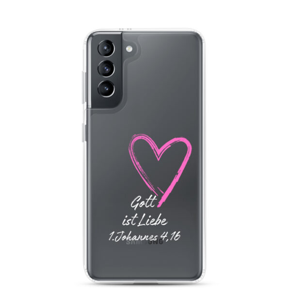 Gott ist Liebe Motiv 3 | Transparente Samsung-Handyhülle – Bild 18
