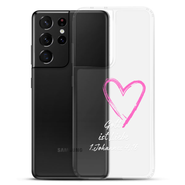 Gott ist Liebe Motiv 3 | Transparente Samsung-Handyhülle – Bild 17