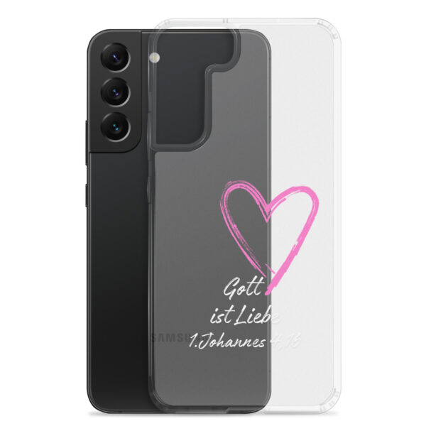 Gott ist Liebe Motiv 3 | Transparente Samsung-Handyhülle – Bild 21