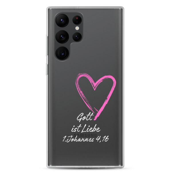 Gott ist Liebe Motiv 3 | Transparente Samsung-Handyhülle – Bild 22