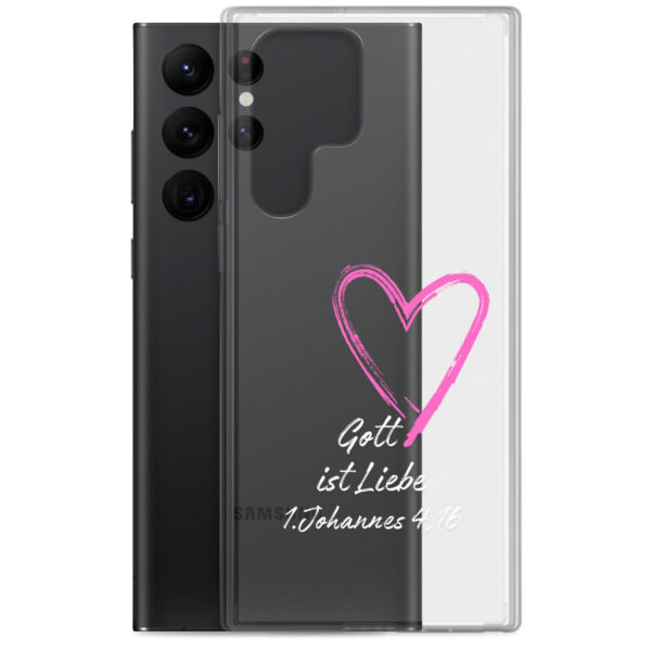 Gott ist Liebe Motiv 3 | Transparente Samsung-Handyhülle – Bild 23