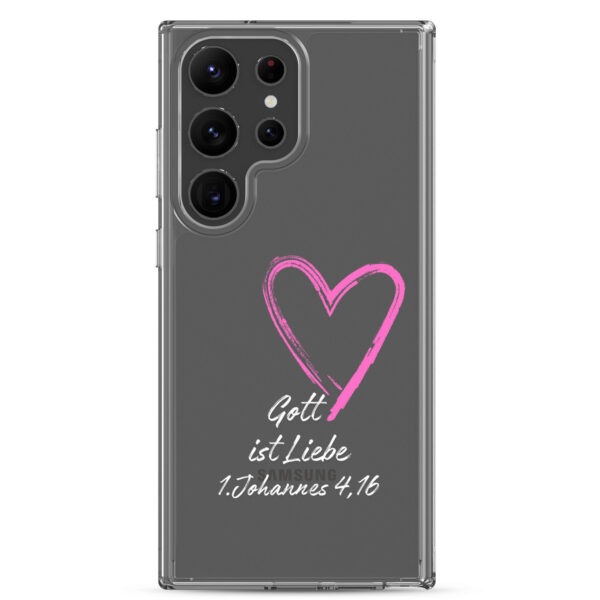 Gott ist Liebe Motiv 3 | Transparente Samsung-Handyhülle – Bild 34