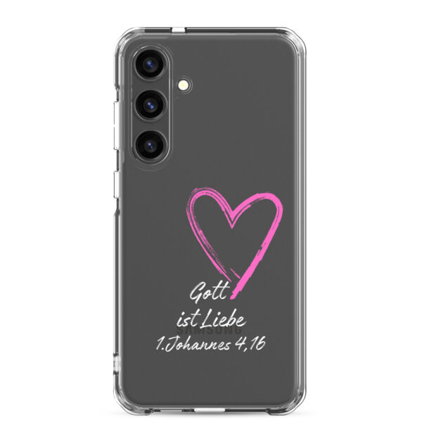 Gott ist Liebe Motiv 3 | Transparente Samsung-Handyhülle – Bild 39