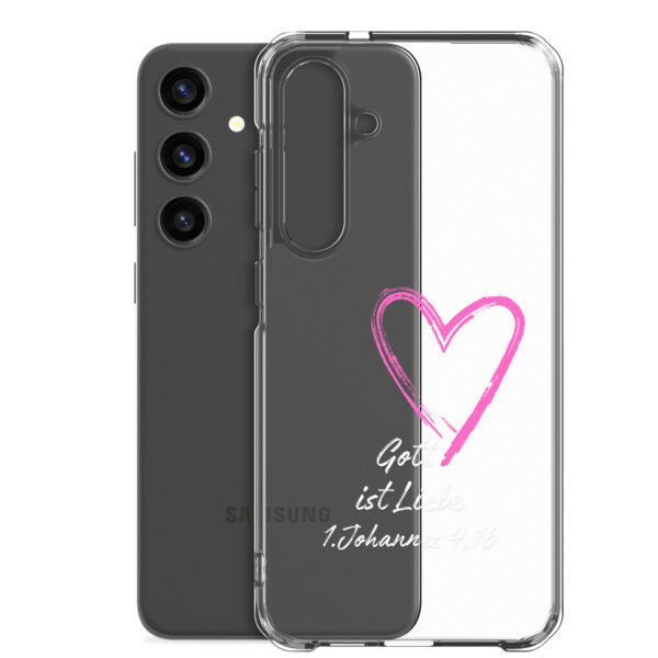 Gott ist Liebe Motiv 3 | Transparente Samsung-Handyhülle – Bild 38