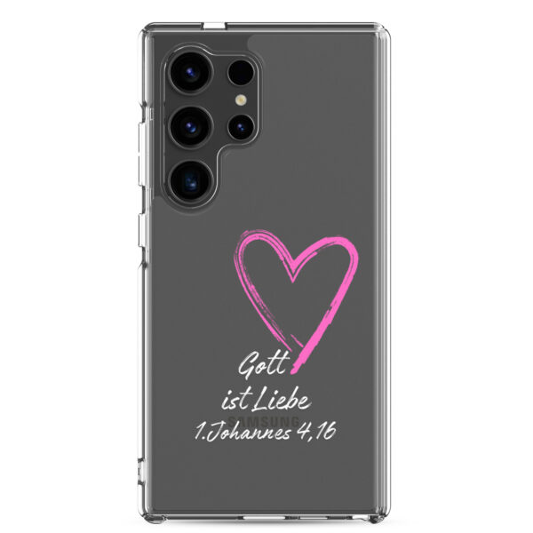 Gott ist Liebe Motiv 3 | Transparente Samsung-Handyhülle – Bild 41