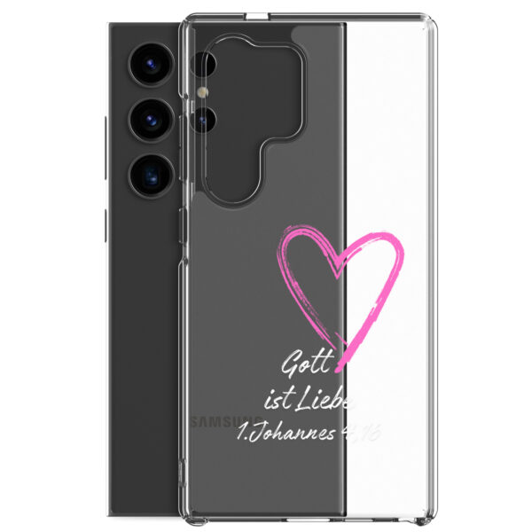 Gott ist Liebe Motiv 3 | Transparente Samsung-Handyhülle – Bild 40