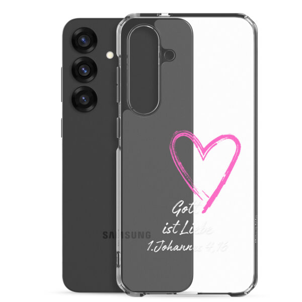 Gott ist Liebe Motiv 3 | Transparente Samsung-Handyhülle – Bild 27