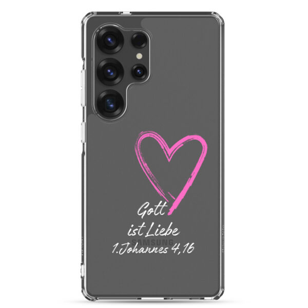 Gott ist Liebe Motiv 3 | Transparente Samsung-Handyhülle – Bild 28