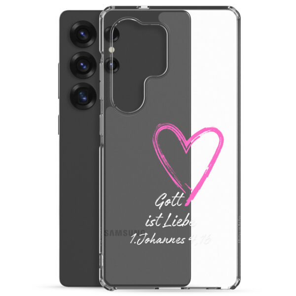 Gott ist Liebe Motiv 3 | Transparente Samsung-Handyhülle – Bild 29
