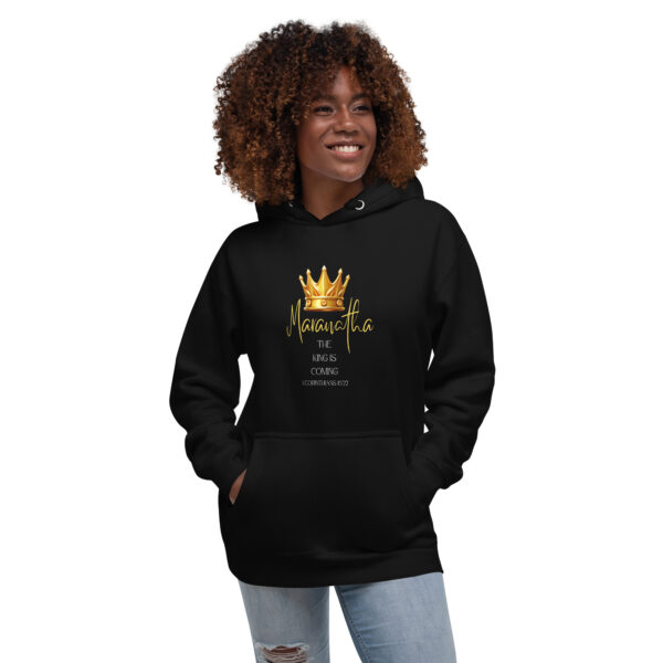 Maranatha The King is Coming – 1 Corinthians 16:22 | Kapuzenpullover für alle – Bild 12