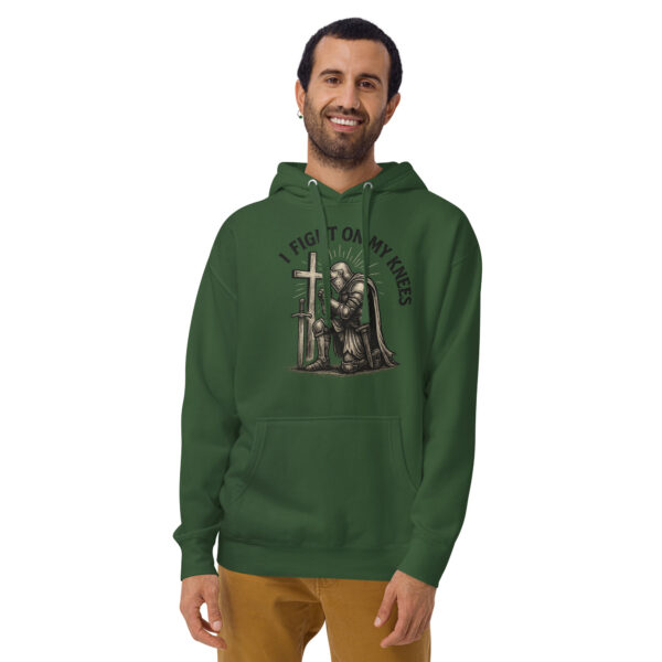 I Fight On My Knees | Kapuzenpullover für alle – Bild 3