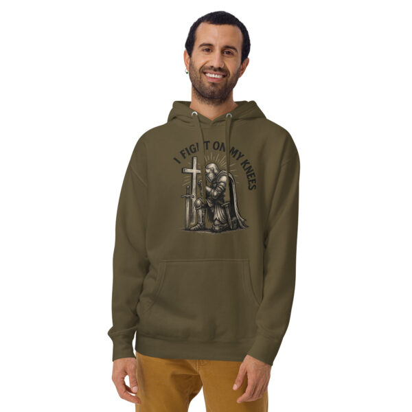 I Fight On My Knees | Kapuzenpullover für alle – Bild 4