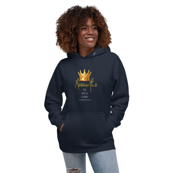Maranatha The King is Coming – 1 Corinthians 16:22 | Kapuzenpullover für alle – Bild 13