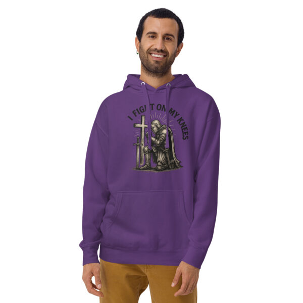 I Fight On My Knees | Kapuzenpullover für alle – Bild 2