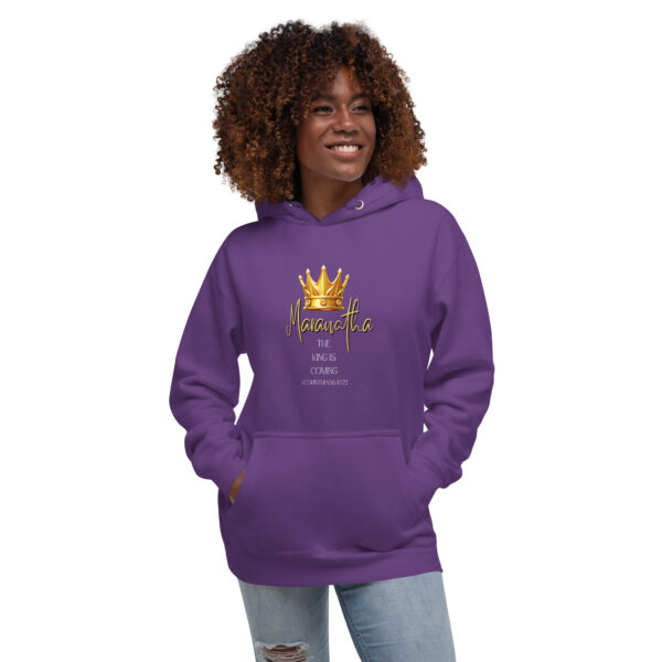 Maranatha The King is Coming – 1 Corinthians 16:22 | Kapuzenpullover für alle – Bild 18