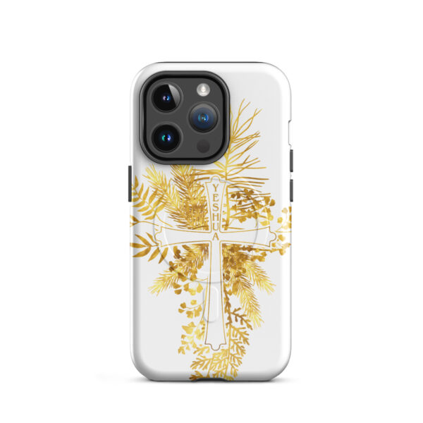 Yeshua – Golden Cross Edition | Hardcase iPhone®-Hülle mit MagSafe® – Bild 4