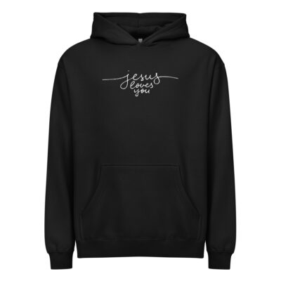 Jesus Loves You - Boxy-Hoodie für Herren