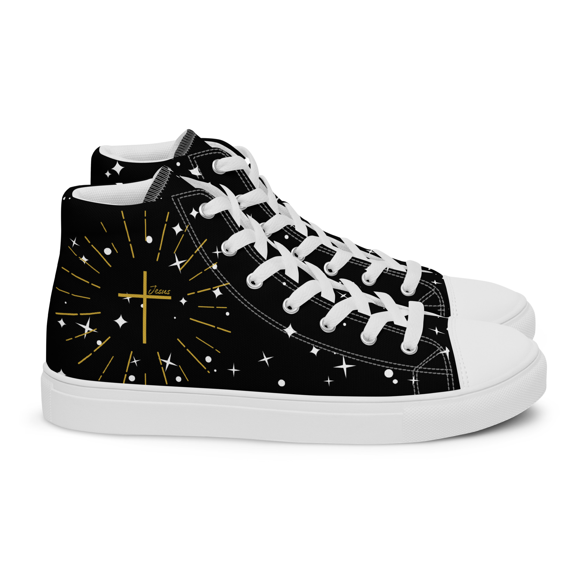 Faith High-Tops für Herren – goldenes Kreuz – Bild 18
