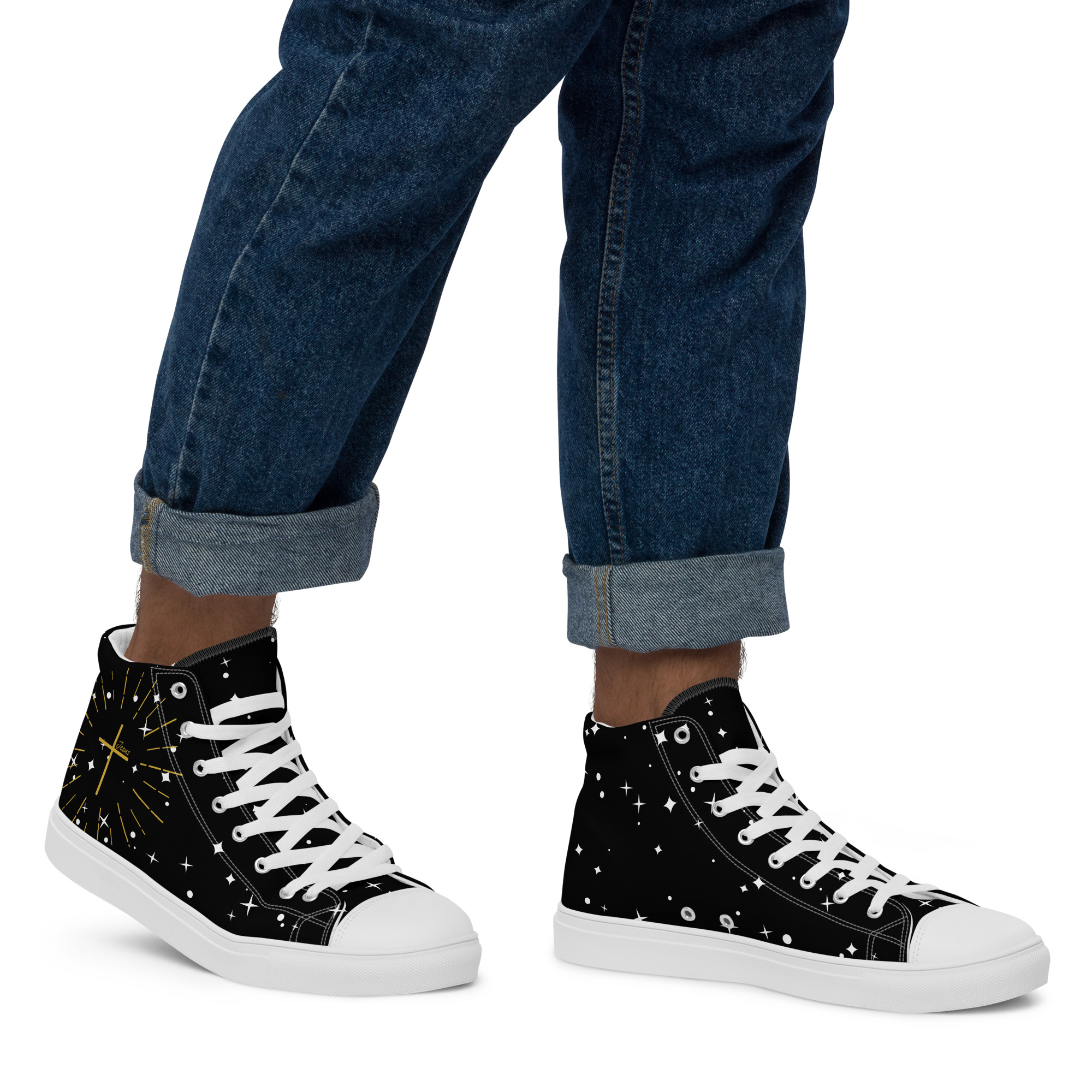 Faith High-Tops für Herren – goldenes Kreuz – Bild 32