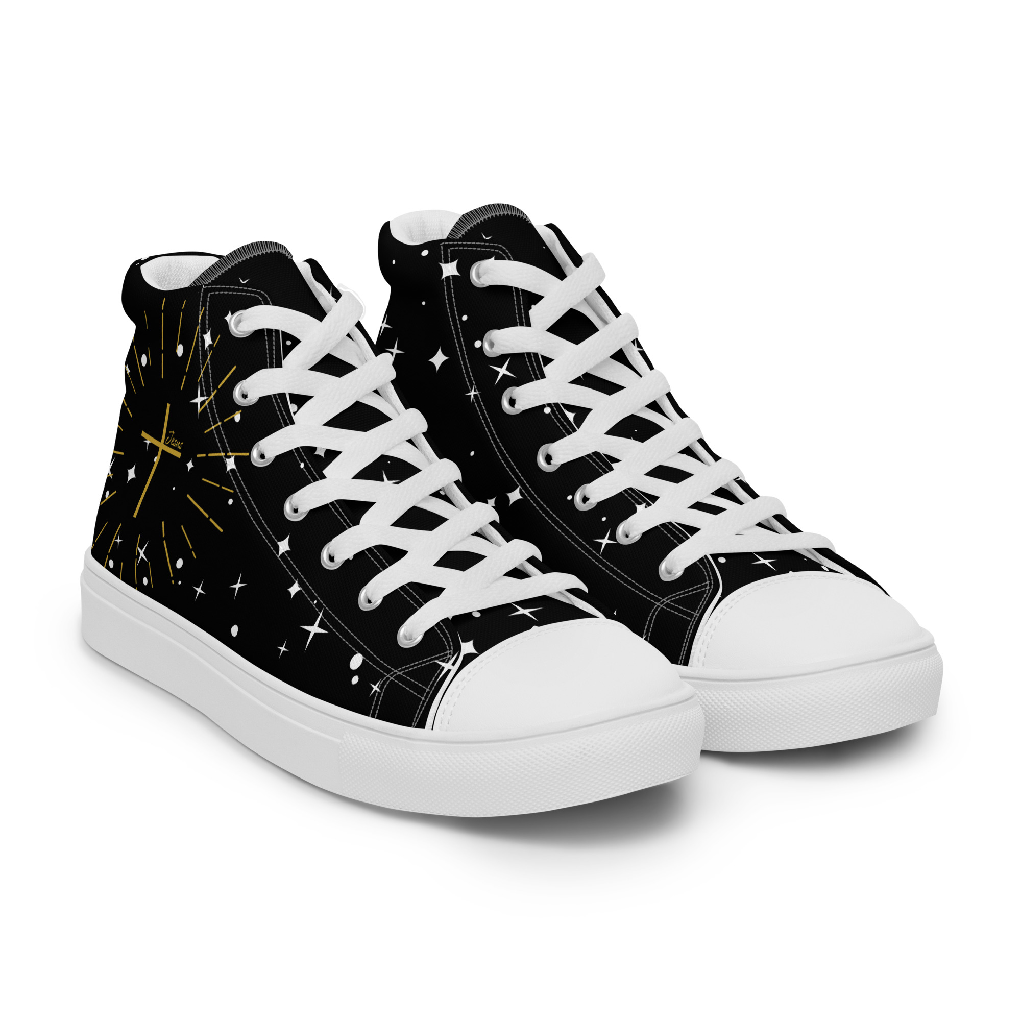 Faith High-Tops für Herren – goldenes Kreuz – Bild 12