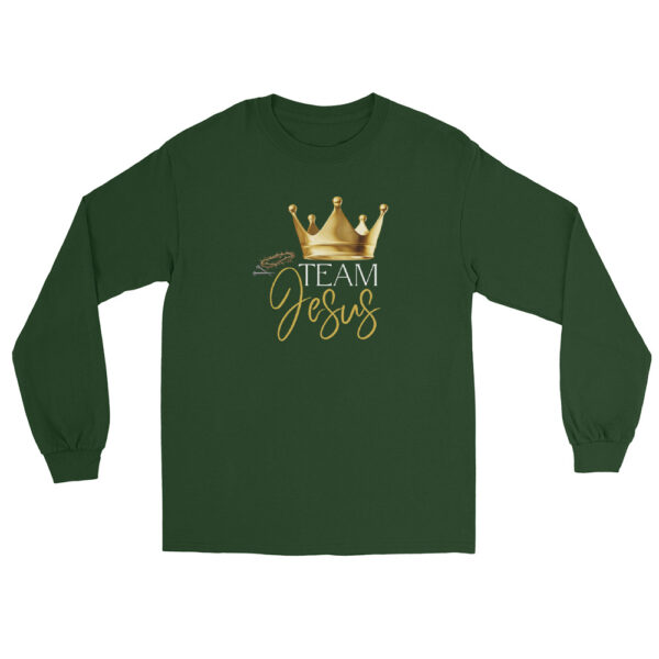 Team Jesus – Krone des Lebens | Langarmshirt für alle – Bild 20