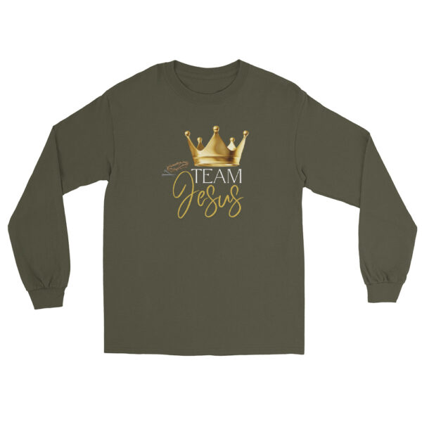 Team Jesus – Krone des Lebens | Langarmshirt für alle – Bild 23