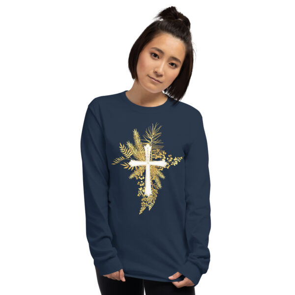 Yeshua – Golden Cross Edition | Langarmshirt für alle – Bild 2
