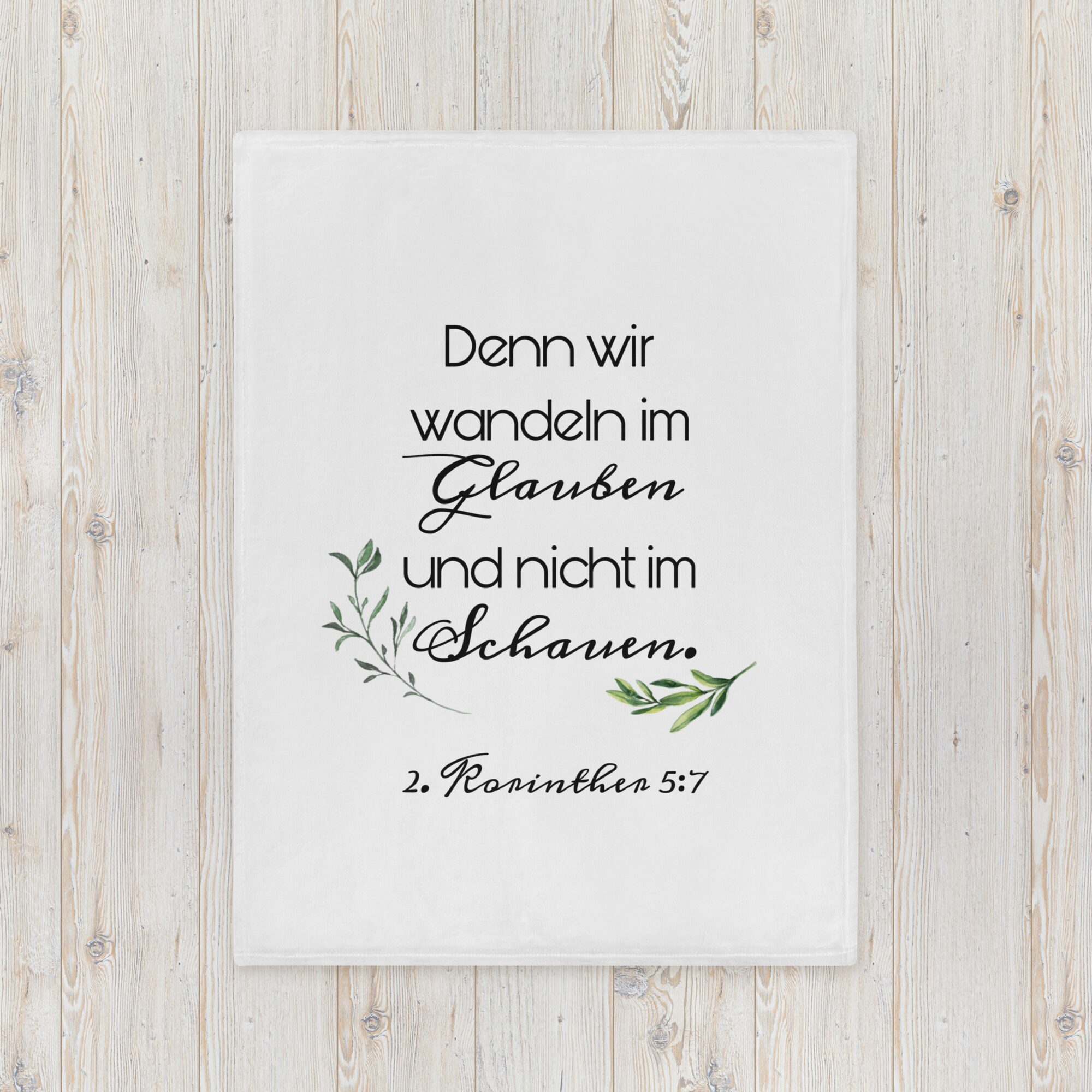 Im Glauben wandeln – Kuscheldecke | 2. Korinther 5,7 – Bild 7