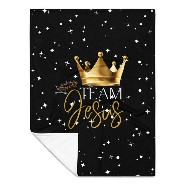 Team Jesus – Krone des Lebens | Kuscheldecke – Bild 3