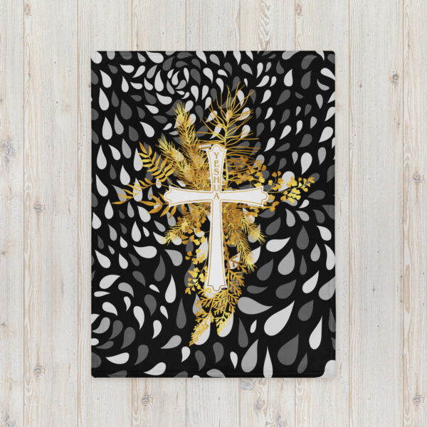 Yeshua – Golden Cross Edition | Kuscheldecke – Bild 3