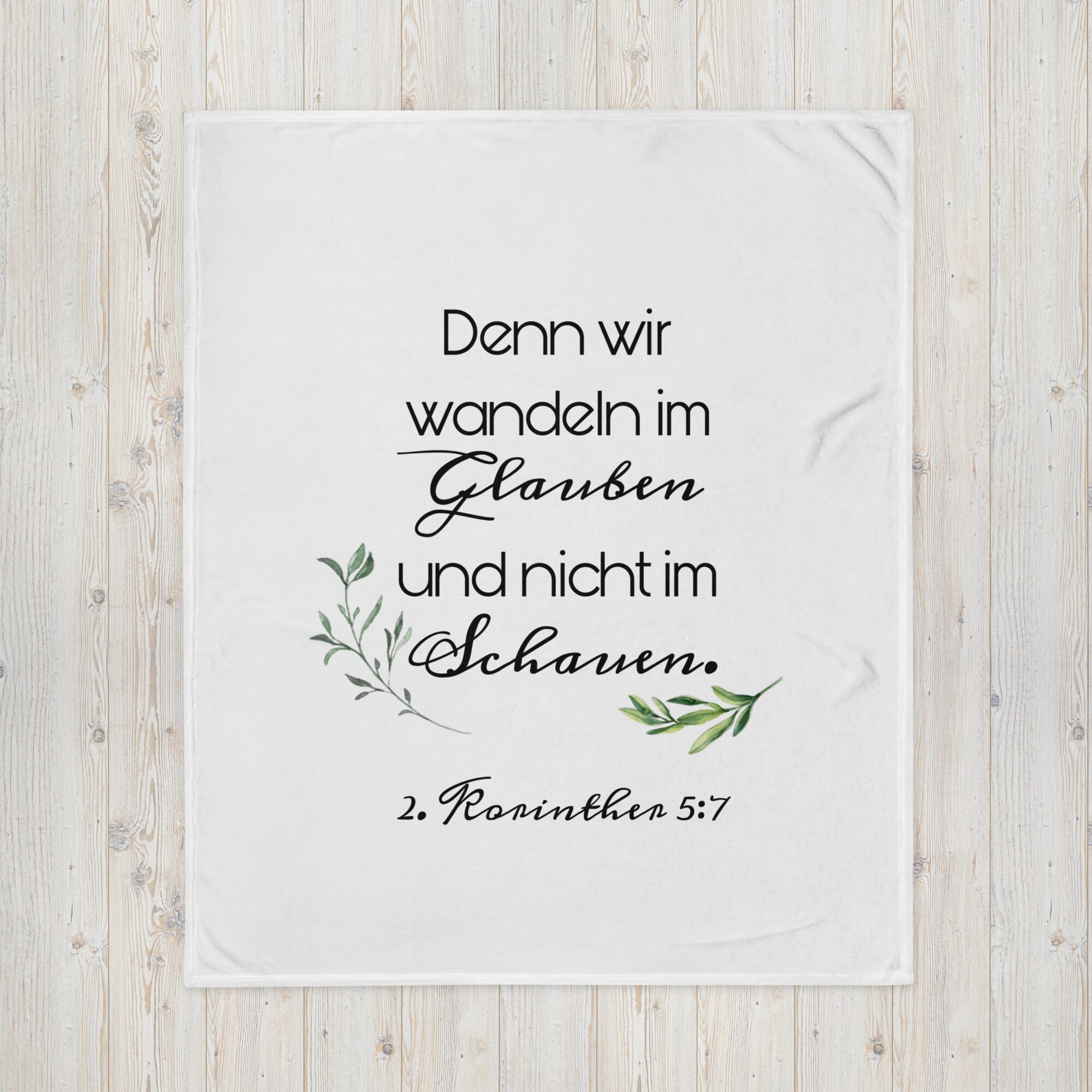 Im Glauben wandeln – Kuscheldecke | 2. Korinther 5,7 – Bild 6