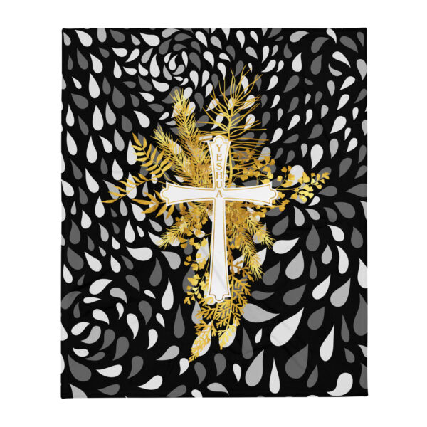 Yeshua – Golden Cross Edition | Kuscheldecke – Bild 2