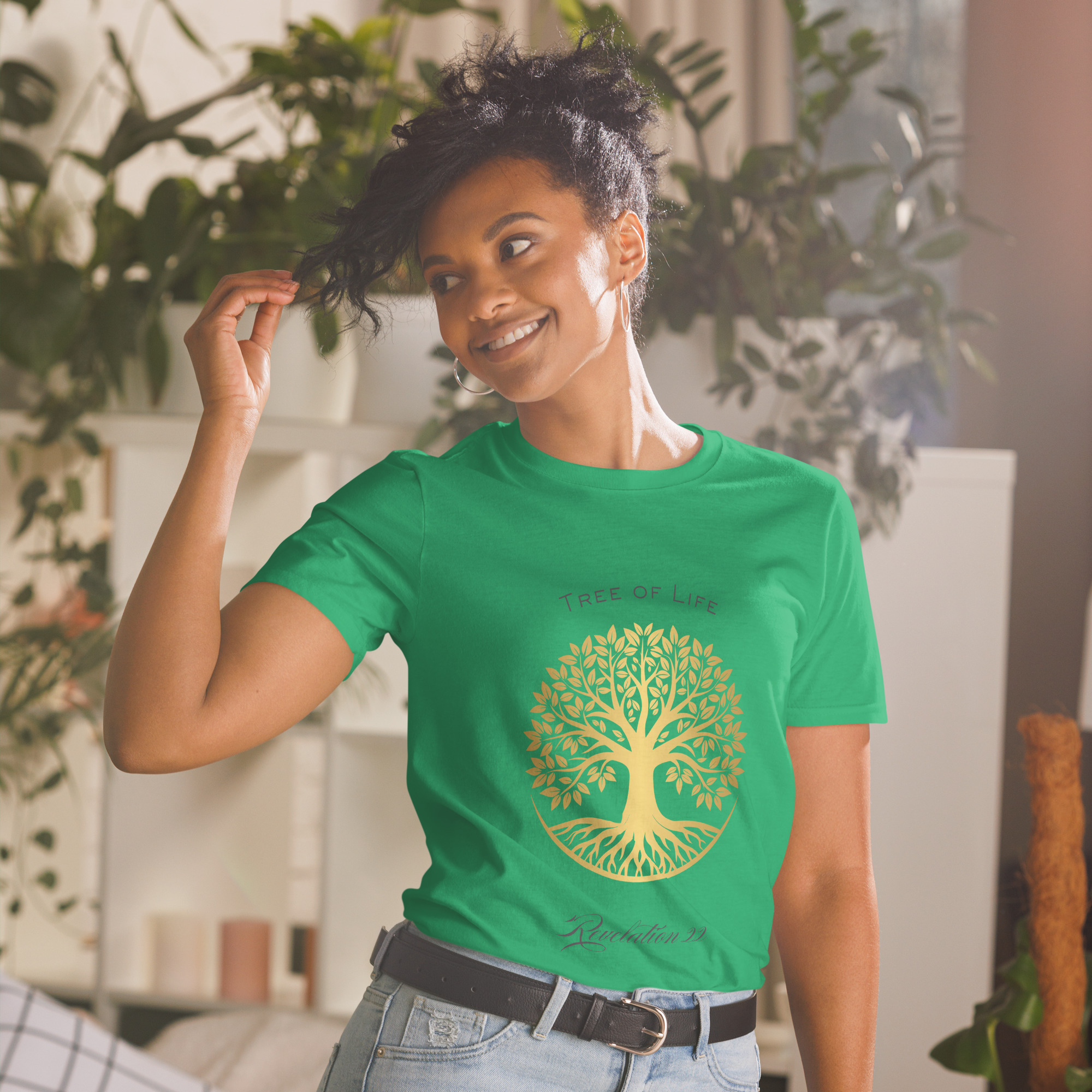 Tree of Life - Revelation 22 - Kurzärmeliges T-Shirt für alle – Bild 7