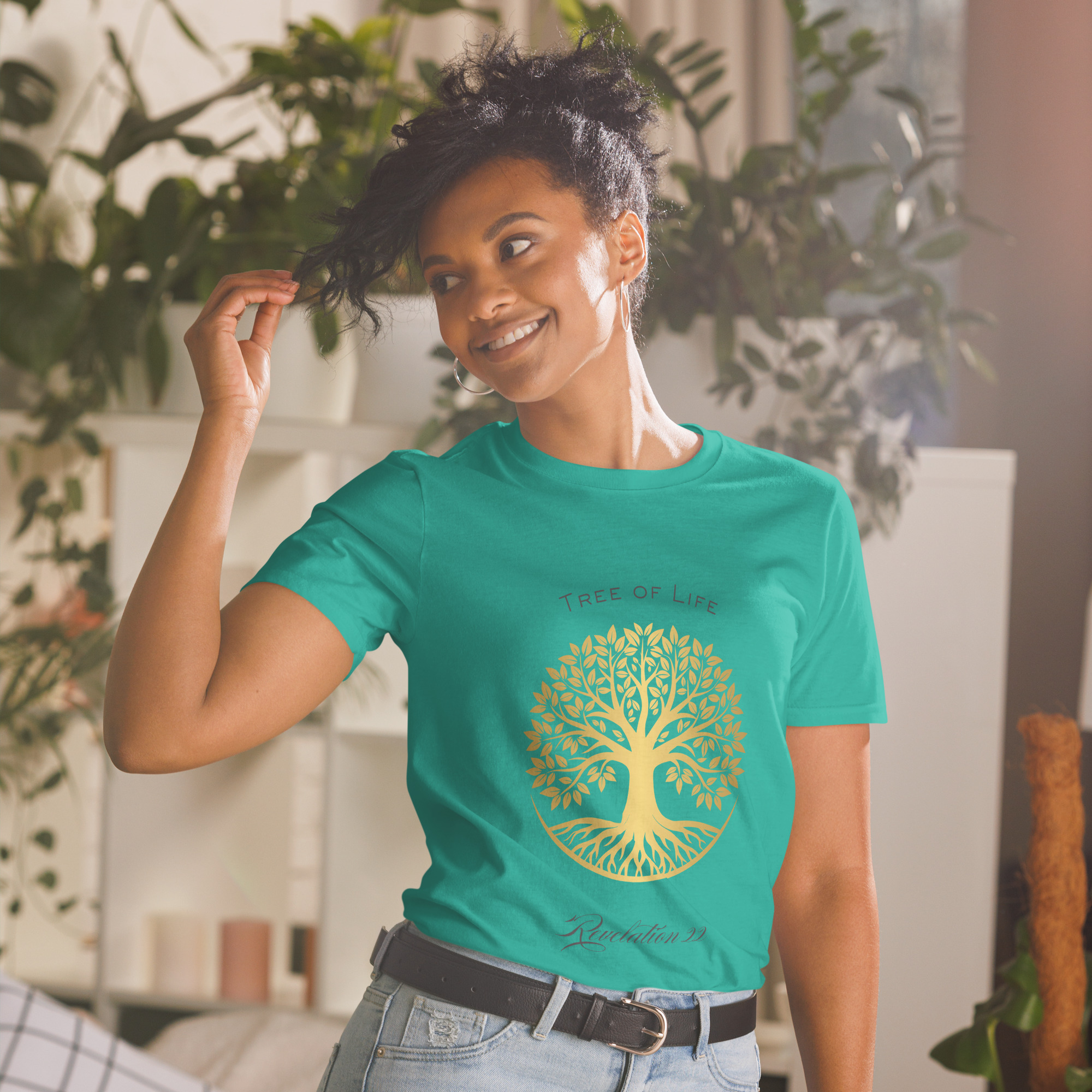 Tree of Life - Revelation 22 - Kurzärmeliges T-Shirt für alle – Bild 11