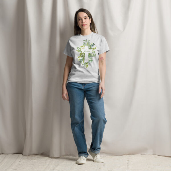 Kreuz der Herrlichkeit – Leaf Edition | T-Shirt für alle – Bild 4